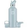 imageIRON FLASK Camping ampamp Hiking Hydration Canteens  3 Lids Narrow Straw Lid Leak Proof Vacuum Insulated Stainless Steel  Hot ampamp Cold Double Walled Sports Water Bottle  Fire 32 OzMorning Mist