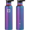 imageIRON FLASK Camping ampamp Hiking Hydration Canteens  3 Lids Narrow Straw Lid Leak Proof Vacuum Insulated Stainless Steel  Hot ampamp Cold Double Walled Sports Water Bottle  Fire 32 OzAurora