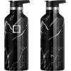 imageIRON FLASK Camping ampamp Hiking Hydration Canteens  3 Lids Narrow Straw Lid Leak Proof Vacuum Insulated Stainless Steel  Hot ampamp Cold Double Walled Sports Water Bottle  Fire 32 OzBlack Marquina