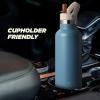 imageIRON FLASK Camping ampamp Hiking Hydration Canteens  3 Lids Narrow Straw Lid Leak Proof Vacuum Insulated Stainless Steel  Hot ampamp Cold Double Walled Sports Water Bottle  Fire 32 OzDesert Oasis