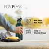 imageIRON FLASK Camping ampamp Hiking Hydration Canteens  3 Lids Narrow Straw Lid Leak Proof Vacuum Insulated Stainless Steel  Hot ampamp Cold Double Walled Sports Water Bottle  Fire 32 OzDark Pine