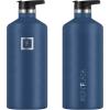 imageIRON FLASK Camping ampamp Hiking Hydration Canteens  3 Lids Narrow Straw Lid Leak Proof Vacuum Insulated Stainless Steel  Hot ampamp Cold Double Walled Sports Water Bottle  Fire 32 OzTwilight Blue