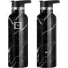 imageIRON FLASK Camping ampamp Hiking Hydration Canteens  3 Lids Narrow Straw Lid Leak Proof Vacuum Insulated Stainless Steel  Hot ampamp Cold Double Walled Sports Water Bottle  Fire 32 OzBlack Marquina