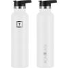 imageIRON FLASK Camping ampamp Hiking Hydration Canteens  3 Lids Narrow Straw Lid Leak Proof Vacuum Insulated Stainless Steel  Hot ampamp Cold Double Walled Sports Water Bottle  Fire 32 OzWinter White