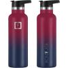imageIRON FLASK Camping ampamp Hiking Hydration Canteens  3 Lids Narrow Straw Lid Leak Proof Vacuum Insulated Stainless Steel  Hot ampamp Cold Double Walled Sports Water Bottle  Fire 32 OzDark Rainbow