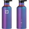 imageIRON FLASK Camping ampamp Hiking Hydration Canteens  3 Lids Narrow Straw Lid Leak Proof Vacuum Insulated Stainless Steel  Hot ampamp Cold Double Walled Sports Water Bottle  Fire 32 OzAurora