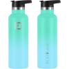 imageIRON FLASK Camping ampamp Hiking Hydration Canteens  3 Lids Narrow Straw Lid Leak Proof Vacuum Insulated Stainless Steel  Hot ampamp Cold Double Walled Sports Water Bottle  Fire 32 OzSky