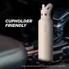 imageIRON FLASK Camping ampamp Hiking Hydration Canteens  3 Lids Narrow Straw Lid Leak Proof Vacuum Insulated Stainless Steel  Hot ampamp Cold Double Walled Sports Water Bottle  Fire 32 OzSand