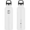 imageIRON FLASK Camping ampamp Hiking Hydration Canteens  3 Lids Narrow Straw Lid Leak Proof Vacuum Insulated Stainless Steel  Hot ampamp Cold Double Walled Sports Water Bottle  Fire 32 OzWinter White
