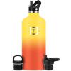 imageIRON FLASK Camping ampamp Hiking Hydration Canteens  3 Lids Narrow Straw Lid Leak Proof Vacuum Insulated Stainless Steel  Hot ampamp Cold Double Walled Sports Water Bottle  Fire 32 OzFire