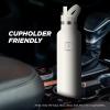 imageIRON FLASK Camping ampamp Hiking Hydration Canteens  3 Lids Narrow Straw Lid Leak Proof Vacuum Insulated Stainless Steel  Hot ampamp Cold Double Walled Sports Water Bottle  Fire 32 OzCashmere Cream