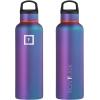 imageIRON FLASK Camping ampamp Hiking Hydration Canteens  3 Lids Narrow Straw Lid Leak Proof Vacuum Insulated Stainless Steel  Hot ampamp Cold Double Walled Sports Water Bottle  Fire 32 OzAurora