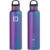 imageIRON FLASK Camping ampamp Hiking Hydration Canteens  3 Lids Narrow Straw Lid Leak Proof Vacuum Insulated Stainless Steel  Hot ampamp Cold Double Walled Sports Water Bottle  Fire 32 OzAurora