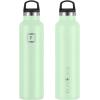imageIRON FLASK Camping ampamp Hiking Hydration Canteens  3 Lids Narrow Straw Lid Leak Proof Vacuum Insulated Stainless Steel  Hot ampamp Cold Double Walled Sports Water Bottle  Fire 32 OzMint