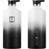 imageIRON FLASK Camping ampamp Hiking Hydration Canteens  3 Lids Narrow Straw Lid Leak Proof Vacuum Insulated Stainless Steel  Hot ampamp Cold Double Walled Sports Water Bottle  Fire 32 OzDay  Night