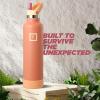 imageIRON FLASK Camping ampamp Hiking Hydration Canteens  3 Lids Narrow Straw Lid Leak Proof Vacuum Insulated Stainless Steel  Hot ampamp Cold Double Walled Sports Water Bottle  Fire 32 OzDream Sunset