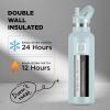 imageIRON FLASK Camping ampamp Hiking Hydration Canteens  3 Lids Narrow Straw Lid Leak Proof Vacuum Insulated Stainless Steel  Hot ampamp Cold Double Walled Sports Water Bottle  Fire 32 OzMorning Mist