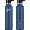 imageIRON FLASK Camping ampamp Hiking Hydration Canteens  3 Lids Narrow Straw Lid Leak Proof Vacuum Insulated Stainless Steel  Hot ampamp Cold Double Walled Sports Water Bottle  Fire 32 OzTwilight Blue