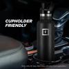 imageIRON FLASK Camping ampamp Hiking Hydration Canteens  3 Lids Narrow Straw Lid Leak Proof Vacuum Insulated Stainless Steel  Hot ampamp Cold Double Walled Sports Water Bottle  Fire 32 OzAutumn Cocoa