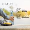 imageIRON FLASK Camping ampamp Hiking Hydration Canteens  3 Lids Narrow Straw Lid Leak Proof Vacuum Insulated Stainless Steel  Hot ampamp Cold Double Walled Sports Water Bottle  Fire 32 OzElemental Gray