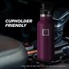 imageIRON FLASK Camping ampamp Hiking Hydration Canteens  3 Lids Narrow Straw Lid Leak Proof Vacuum Insulated Stainless Steel  Hot ampamp Cold Double Walled Sports Water Bottle  Fire 32 OzBurgundy