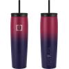imageIRON FLASK Nomad Tumbler  2 Lids StrawFlip Vacuum Insulated Stainless Steel Bottle Double Walled Drinking Cup Thermos Coffee Travel Mug Water  Fire 24 OzDark Rainbow