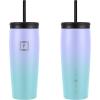 imageIRON FLASK Nomad Tumbler  2 Lids StrawFlip Vacuum Insulated Stainless Steel Bottle Double Walled Drinking Cup Thermos Coffee Travel Mug Water  Fire 24 OzCotton Candy