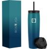 imageIRON FLASK Nomad Tumbler  2 Lids StrawFlip Vacuum Insulated Stainless Steel Bottle Double Walled Drinking Cup Thermos Coffee Travel Mug Water  Fire 24 OzDark Night