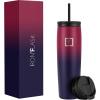 imageIRON FLASK Nomad Tumbler  2 Lids StrawFlip Vacuum Insulated Stainless Steel Bottle Double Walled Drinking Cup Thermos Coffee Travel Mug Water  Fire 24 OzDark Rainbow