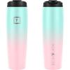 imageIRON FLASK Nomad Tumbler  2 Lids StrawFlip Vacuum Insulated Stainless Steel Bottle Double Walled Drinking Cup Thermos Coffee Travel Mug Water  Fire 24 OzBubble Gum