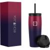 imageIRON FLASK Nomad Tumbler  2 Lids StrawFlip Vacuum Insulated Stainless Steel Bottle Double Walled Drinking Cup Thermos Coffee Travel Mug Water  Fire 24 OzDark Rainbow