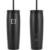 imageIRON FLASK Nomad Tumbler  2 Lids StrawFlip Vacuum Insulated Stainless Steel Bottle Double Walled Drinking Cup Thermos Coffee Travel Mug Water  Fire 24 OzMidnight Black