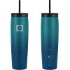 imageIRON FLASK Nomad Tumbler  2 Lids StrawFlip Vacuum Insulated Stainless Steel Bottle Double Walled Drinking Cup Thermos Coffee Travel Mug Water  Fire 24 OzDark Night