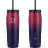 imageIRON FLASK Nomad Tumbler  2 Lids StrawFlip Vacuum Insulated Stainless Steel Bottle Double Walled Drinking Cup Thermos Coffee Travel Mug Water  Fire 24 OzDark Rainbow