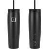 imageIRON FLASK Nomad Tumbler  2 Lids StrawFlip Vacuum Insulated Stainless Steel Bottle Double Walled Drinking Cup Thermos Coffee Travel Mug Water  Fire 24 OzMidnight Black
