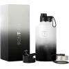 imageIRON FLASK Camping ampamp Hiking Hydration Flask with 3 Lids  Stainless Steel Double Walled ampamp Vacuum Insulated Water Bottle  Leak Proof ampamp BPA Free Day ampamp Night Spout  22 ozDay  Night