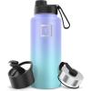 imageIRON FLASK Camping ampamp Hiking Hydration Flask with 3 Lids  Stainless Steel Double Walled ampamp Vacuum Insulated Water Bottle  Leak Proof ampamp BPA Free Day ampamp Night Spout  22 ozCotton Candy