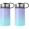imageIRON FLASK Camping ampamp Hiking Hydration Flask with 3 Lids  Stainless Steel Double Walled ampamp Vacuum Insulated Water Bottle  Leak Proof ampamp BPA Free Day ampamp Night Spout  22 ozCotton Candy
