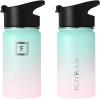 imageIRON FLASK Camping ampamp Hiking Hydration Flask with 3 Lids  Stainless Steel Double Walled ampamp Vacuum Insulated Water Bottle  Leak Proof ampamp BPA Free Day ampamp Night Spout  22 ozBubble Gum