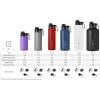 imageIRON FLASK Camping ampamp Hiking Hydration Flask with 3 Lids  Stainless Steel Double Walled ampamp Vacuum Insulated Water Bottle  Leak Proof ampamp BPA Free Day ampamp Night Spout  22 ozTwilight Blue