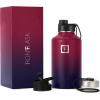 imageIRON FLASK Camping ampamp Hiking Hydration Flask with 3 Lids  Stainless Steel Double Walled ampamp Vacuum Insulated Water Bottle  Leak Proof ampamp BPA Free Day ampamp Night Spout  22 ozDark Rainbow