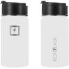 imageIRON FLASK Camping ampamp Hiking Hydration Flask with 3 Lids  Stainless Steel Double Walled ampamp Vacuum Insulated Water Bottle  Leak Proof ampamp BPA Free Dark Rainbow Straw  40 ozWinter White