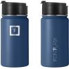 imageIRON FLASK Camping ampamp Hiking Hydration Flask with 3 Lids  Stainless Steel Double Walled ampamp Vacuum Insulated Water Bottle  Leak Proof ampamp BPA Free Dark Rainbow Straw  40 ozTwilight Blue