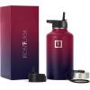 imageIRON FLASK Camping ampamp Hiking Hydration Flask with 3 Lids  Stainless Steel Double Walled ampamp Vacuum Insulated Water Bottle  Leak Proof ampamp BPA Free Dark Rainbow Straw  40 ozDark Rainbow