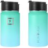 imageIRON FLASK Camping ampamp Hiking Hydration Flask with 3 Lids  Stainless Steel Double Walled ampamp Vacuum Insulated Water Bottle  Leak Proof ampamp BPA Free Dark Rainbow Straw  40 ozSky