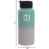 imageIRON FLASK Camping ampamp Hiking Hydration Flask with 3 Lids  Stainless Steel Double Walled ampamp Vacuum Insulated Water Bottle  Leak Proof ampamp BPA Free 32 OzBubble Gum