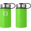 imageIRON FLASK Camping ampamp Hiking Hydration Flask with 3 Lids  Stainless Steel Double Walled ampamp Vacuum Insulated Water Bottle  Leak Proof ampamp BPA Free Dark Rainbow Straw  40 ozKiwi Green