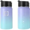 imageIRON FLASK Camping ampamp Hiking Hydration Flask with 3 Lids  Stainless Steel Double Walled ampamp Vacuum Insulated Water Bottle  Leak Proof ampamp BPA Free Dark Rainbow Straw  40 ozCotton Candy