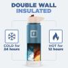 imageIRON FLASK Camping ampamp Hiking Hydration Flask with 3 Lids  Stainless Steel Double Walled ampamp Vacuum Insulated Water Bottle  Leak Proof ampamp BPA Free Day ampamp Night Straw  22 ozDesert Oasis