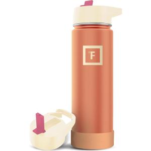imageIRON FLASK Camping ampamp Hiking Hydration Flask with 3 Lids  Stainless Steel Double Walled ampamp Vacuum Insulated Water Bottle  Leak Proof ampamp BPA Free Day ampamp Night Straw  22 ozDream Sunset